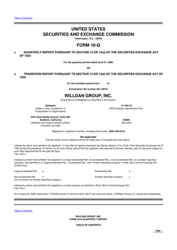 Thumbnail Willdan Group
 10-Q Quarterly Report FY 