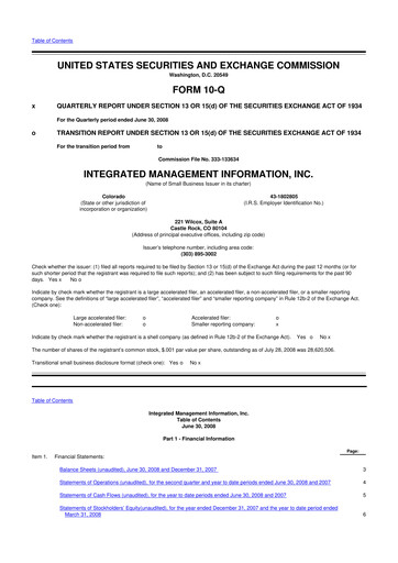 Vorschaubild Where Food Comes From 10-Q Quartalsbericht  