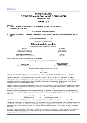 Thumbnail Ethan Allen
 10-K Annual Report 