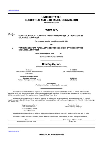 Thumbnail Dine Brands Global 10-Q Quarterly Report FY 