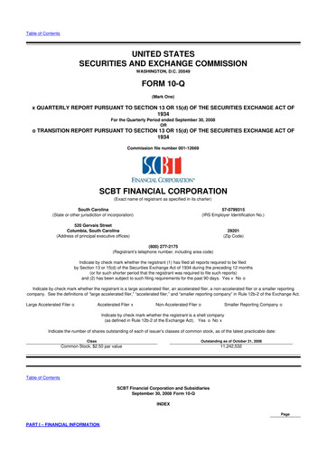 Miniature South State Corp 10-Q Rapport trimestriel  