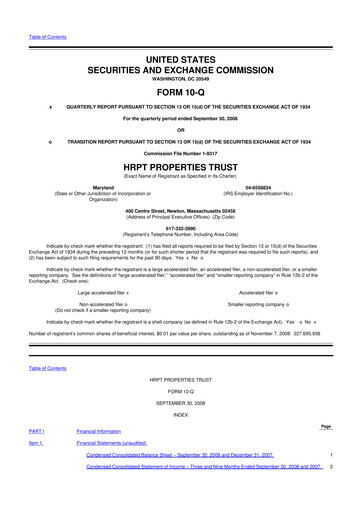 Vorschaubild Equity Commonwealth 10-Q Quartalsbericht  