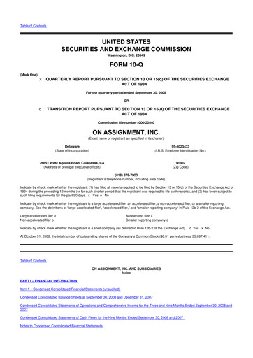 Thumbnail ASGN 10-Q Quarterly Report FY 