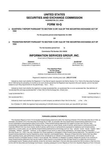 Thumbnail Information Services Group 10-Q Quarterly Report FY 