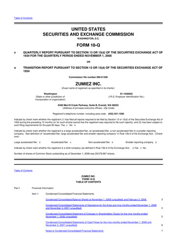 Thumbnail Zumiez 10-Q Quarterly Report FY 