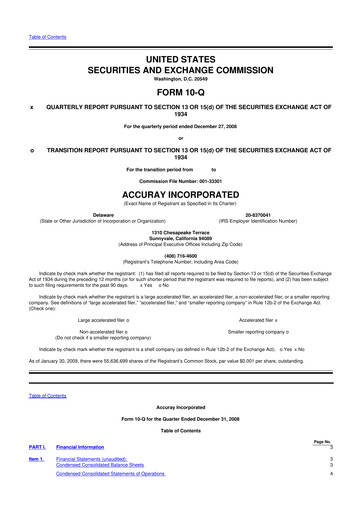 Miniature Accuray 10-Q Rapport trimestriel  