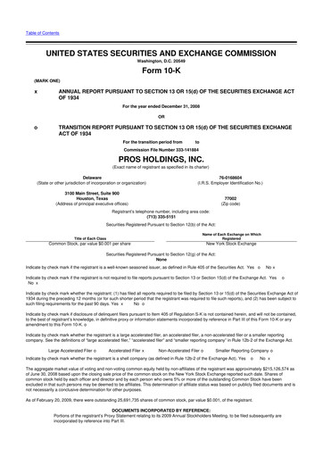 Thumbnail PROS Holdings, Inc.
 10-K Annual Report 