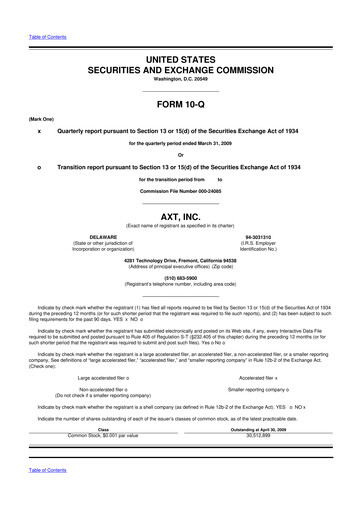 Thumbnail AXT Inc
 10-Q Quarterly Report FY 