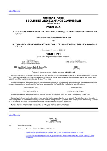 Thumbnail Zumiez 10-Q Quarterly Report FY 