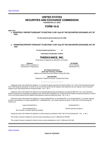 Thumbnail Innoviva 10-Q Quarterly Report FY 