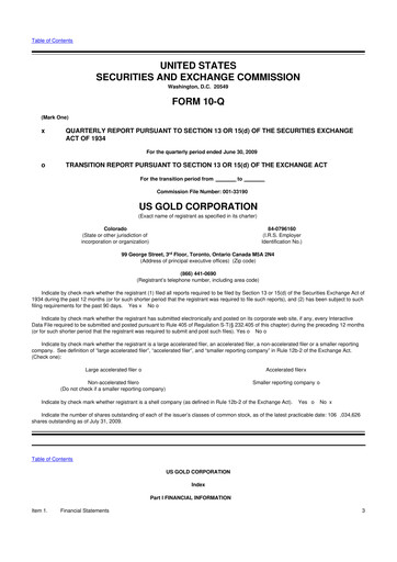 Thumbnail McEwen Mining 10-Q Quarterly Report FY 
