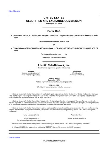 Thumbnail ATN International 10-Q Quarterly Report FY 