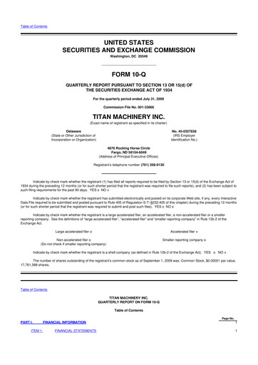 Thumbnail Titan Machinery 10-Q Quarterly Report FY 