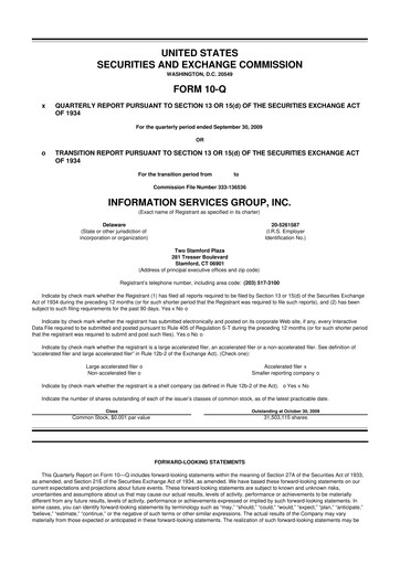 Thumbnail Information Services Group 10-Q Quarterly Report FY 