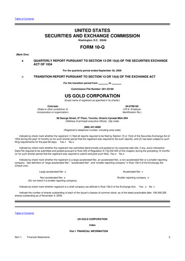 Thumbnail McEwen Mining 10-Q Quarterly Report FY 