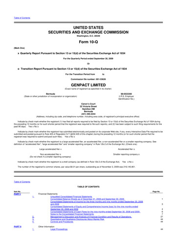 Vorschaubild Genpact 10-Q Quartalsbericht  