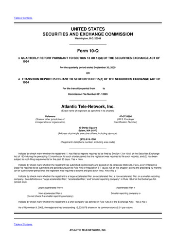 Thumbnail ATN International 10-Q Quarterly Report FY 