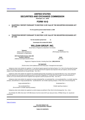 Thumbnail Willdan Group
 10-Q Quarterly Report FY 