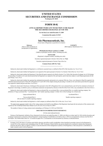 Thumbnail Ionis Pharmaceuticals
 10-K Annual Report 