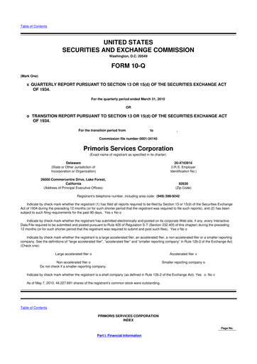 Vorschaubild Primoris Services Corporation
 10-Q Quartalsbericht  