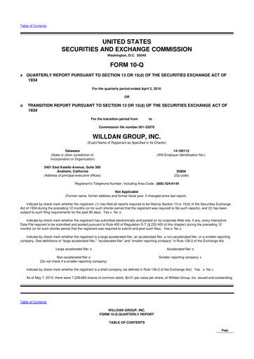 Thumbnail Willdan Group
 10-Q Quarterly Report FY 