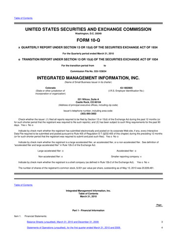 Vorschaubild Where Food Comes From 10-Q Quartalsbericht  