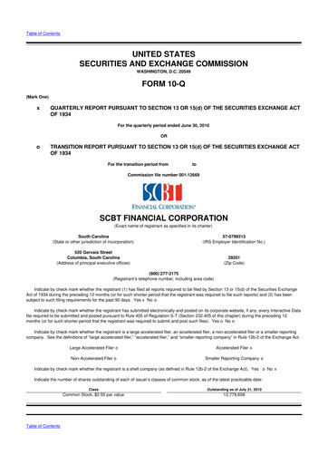 Miniature South State Corp 10-Q Rapport trimestriel  