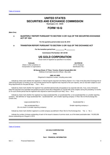 Thumbnail McEwen Mining 10-Q Quarterly Report FY 