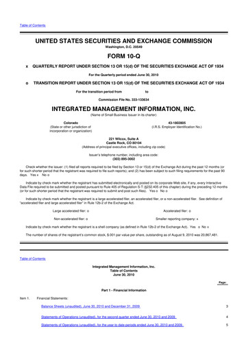 Vorschaubild Where Food Comes From 10-Q Quartalsbericht  