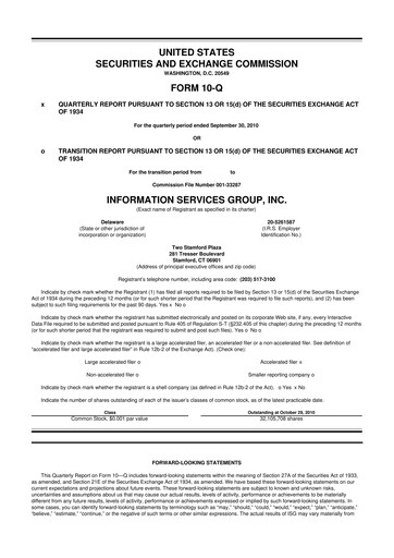 Thumbnail Information Services Group 10-Q Quarterly Report FY 