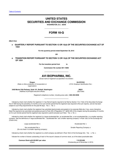 Thumbnail Sarepta Therapeutics
 10-Q Quarterly Report FY 