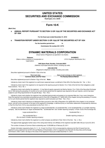 Thumbnail DMC Global 10-K Annual Report 