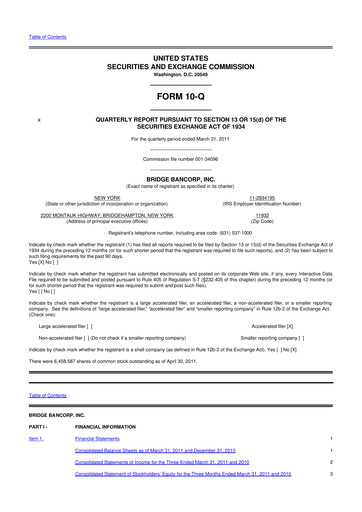 Miniature Dime Community Bancshares 10-Q Rapport trimestriel  