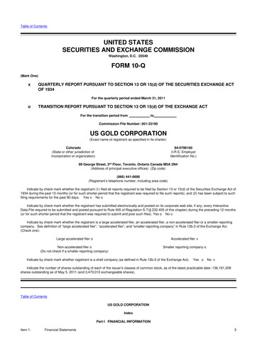 Thumbnail McEwen Mining 10-Q Quarterly Report FY 