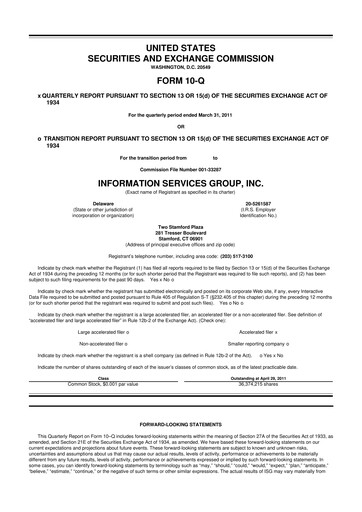 Thumbnail Information Services Group 10-Q Quarterly Report FY 