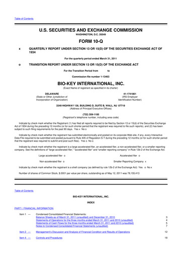 Thumbnail BIO-key International
 10-Q Quarterly Report FY 