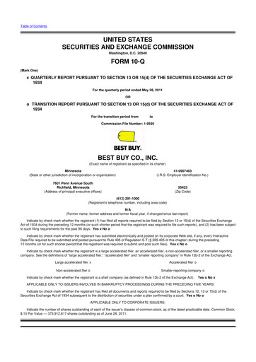 Thumbnail Best Buy 10-Q Quarterly Report FY2012 