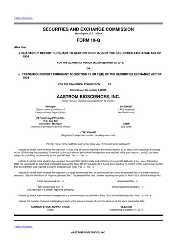 Thumbnail Vericel
 10-Q Quarterly Report FY2011 