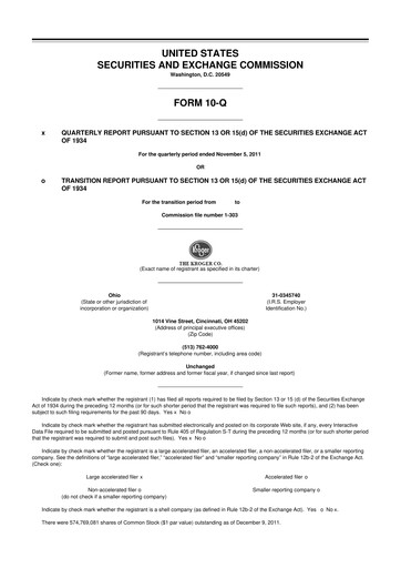 Miniature Kroger 10-Q Rapport trimestriel 2011 