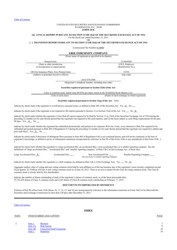 Thumbnail Erie Indemnity 10-K Annual Report 2011