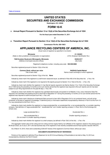 Miniature ALT5 Sigma 10-K Rapport annuel 2011