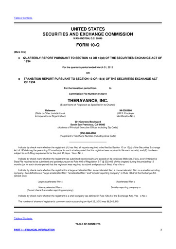 Thumbnail Innoviva 10-Q Quarterly Report FY2012 