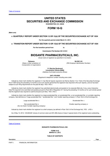 Thumbnail ANI Pharmaceuticals 10-Q Quarterly Report FY2012 