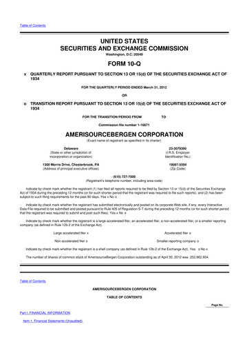 Vorschaubild Cencora 10-Q Quartalsbericht 2012 