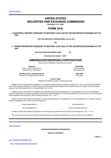 Vorschaubild Cencora 10-Q Quartalsbericht 2012 