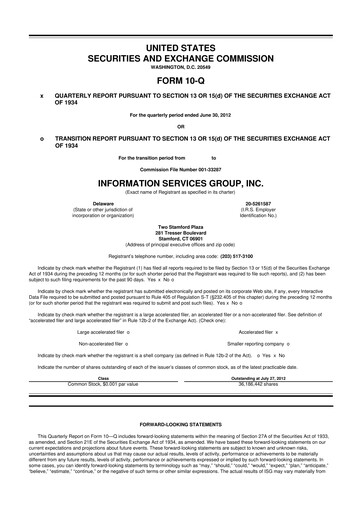 Thumbnail Information Services Group 10-Q Quarterly Report FY2012 