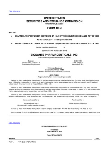 Thumbnail ANI Pharmaceuticals 10-Q Quarterly Report FY2012 