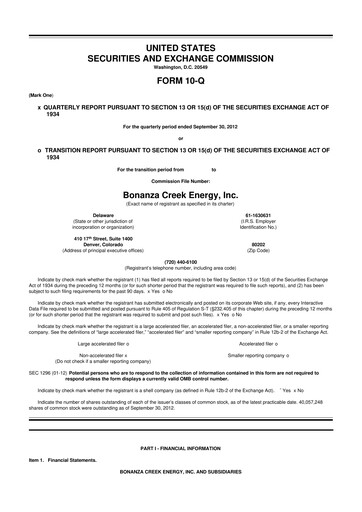 Thumbnail Civitas Resources 10-Q Quarterly Report FY2012 