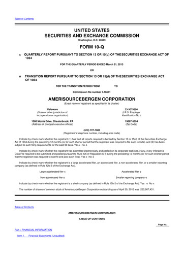 Vorschaubild Cencora 10-Q Quartalsbericht 2013 