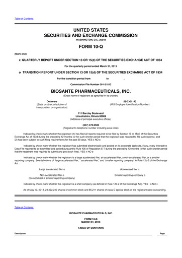 Thumbnail ANI Pharmaceuticals 10-Q Quarterly Report FY2013 